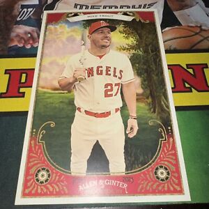 Topps Allen And Ginger 2023 Mike Trout Box Topper Angels MVP