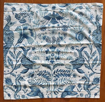 НОВЫЙ РЕДКИЙ ГОНЧАРНЫЙ САРАЙ Athena Nautical Sealife Print Shams НАБОР Наволочек ЕВРО - Изображение 1 из 4