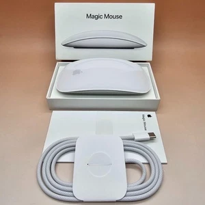 Apple Magic Mouse USB-C Multi-Touch Latest 2024 Original MXK53AM/A White A3204 - Picture 1 of 5