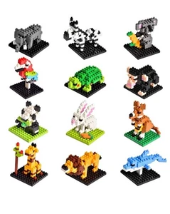 Party Gastgeschenk für Kinder, Mini Tiere Bausteine Sets Goodie Bag Stuffers 12 Stück - Bild 1 von 6