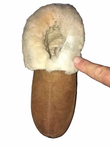 Staheekum braune Wildleder Leder Lammfell gefütterte Hausschuhe Damengröße 6 - Bild 1 von 12