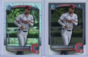 2025 Bowman Chrome Hiverson Lopez 1st Bowman 2 Card Lot - Picture 1 of 2