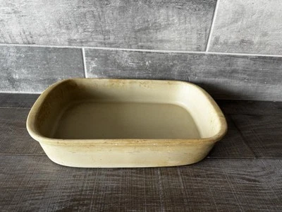 PAMPERED CHEF 9 x 13 Stoneware Baker Lasagna Casserole Dish beige. Made in USA - Image 1 of 4