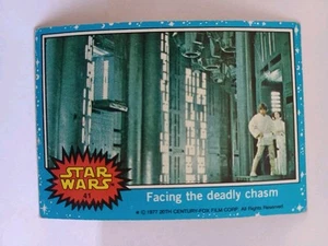 1977 Topps Star Wars Card #41 Facing the deadly chasm - Picture 1 of 2