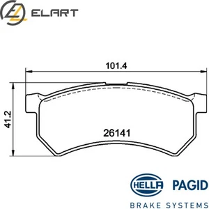 BRAKE PAD SET DISC BRAKE 8DB 355 040-721 FOR RENAULT 410600950R - Picture 1 of 6