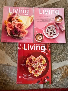 MARTH STEWART LIVING VALENTINES DAY FEBRUARY 2006, 2007, 2008 IDEAS OF Love  EUC - Picture 1 of 19
