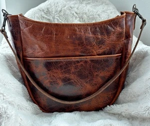 Go Forth Goods Peanut Bison Large Celeste Hobo with customizations - Picture 1 of 9