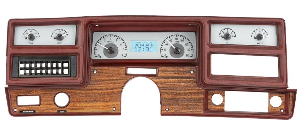 Dakota Digital 73-77 Chevy Malibu El Camino Sistema de Calibre Analógico VHX-73C-MAL-S-W Foto 1 de 4