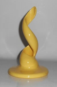 Metlox Pottery Poppy Trail Yorkshire X-30 Yellow Candle Stick Holder - Picture 1 of 3