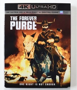 The Forever Purge (4K Ultra HD, 2021) Blu Ray, OOP / No Digital Code /Slipcover - Picture 1 of 8