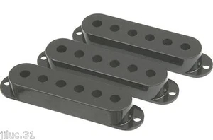 New 3 Covers Strat 52-50-48Mm Black For Guitar Stratocaster - Picture 1 of 1