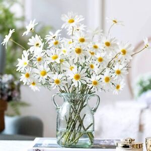 10 PCS Artificial Daisy Silk Flowers Bunch Bouquets for Home Wedding Party Decor