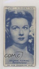 1948 Turf Film Favourites Tobacco Rhonda Fleming #25 m5x