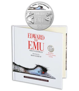 2023 35TH ANNIV EDWARD THE EMU COLOURED 20 CENT UNC COIN SPECIAL EDITION BOOK - Picture 1 of 3