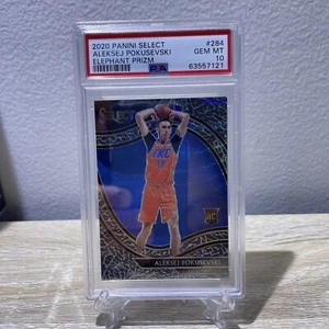 2020 Panini Select Aleksej Pokusevski Elephant Prizm PSA 10 RC ROOKIE - Picture 1 of 2