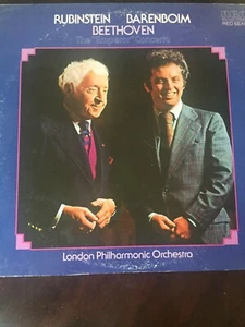Rubinstein Barenboim  Beethoven London Philharmonic Orch. RCA 1976 Red Seal - Picture 1 of 3