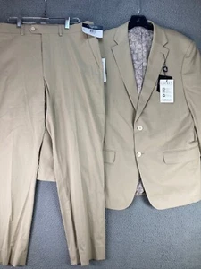 Ralph Lauren Suit Mens 42R Beige Pants 34x32 Ultraflex Blazer Pants Set Classic - Imagen 1 de 22