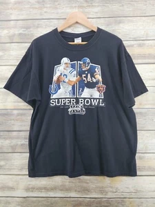 Camisa de fútbol americano vintage Peyton Manning Brian Urlacher NFL Super Bowl XLI adulto XL - Imagen 1 de 6