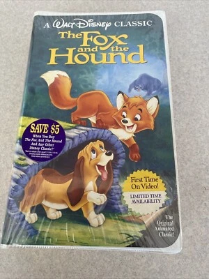 NEW Vintage Disney The FOX and the HOUND Black Diamond Classic (SEALED VHS 1994) - Image 1 of 4