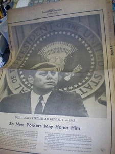 JFK Kennedy Editorial Journal American Newspaper November 23, 1963 - Picture 1 of 1