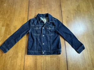 Polo Ralph Lauren Vintage Dark Wash Blue Denim Jean Jacket Unisex Kids Size 8 - Picture 1 of 10