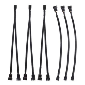 4PIN/3PIN PWM Câble de Ventilateur CPU 3 X Fan Splitter Câble 1-2 Convertisse... - Afbeelding 1 van 6