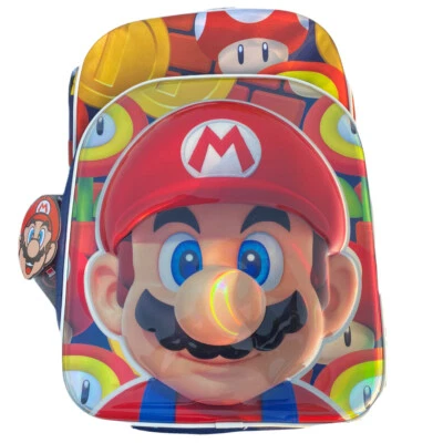 Super Mario 17” Backpack With Laptop Sleeve 2021 Book Bag New Design Nintendo - Image 1 of 3
