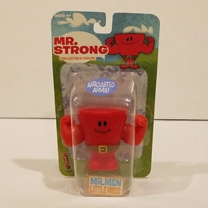 Mr Men Show Little Miss 2009 Mr Strong Collectible Figure Articulated Arms NEW - Picture 1 of 11