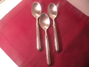 3 Teaspoons Ricci (Argentieri) Amalfi glossy 18/10 stainless steel 6 5/8" C - Picture 1 of 5