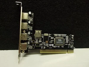 PCI USB 2.0, puerto 4 + 1, tarjeta controladora, #K-6-2 - Imagen 1 de 4