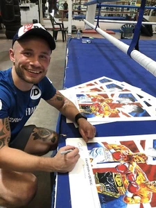 Boxing Frampton vs Quigg Art Print By Killian Art Signed By Carl Frampton - Picture 1 of 4