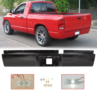 Rear Bumper Roll Pan w/LED Light For Dodge RAM 1500 2500 3500 2002-2008 - Image 1 of 4