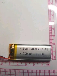 LiPo Li litio Polimeri batteria ricaricabile orologio RC 3.7V 3,7V 700mAh GPS DC - Foto 1 di 1