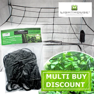 PLANT SUPPORT NETTING elastic net LightHouse StretchNet hydroponic growtent tent - Picture 1 of 4