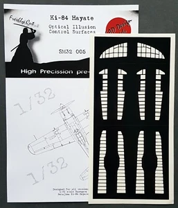 Ki-84 Hayate Kontrolloberflächenmaske für 1/32 Hasegawa - DEAD SM32005 - Bild 1 von 2