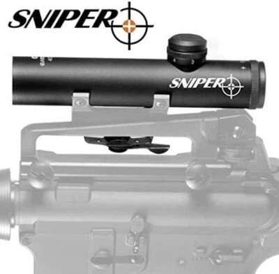 Mira para rifle compacta SNIPER 4x20 Grunt retícula dúplex de 4x20 mm con montaje transparente Foto 1 de 4