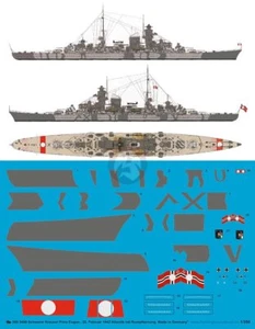 Peddinghaus 1/350 Prinz Eugen Heavy Cruiser Markings with Camouflage Norway 3490 - Picture 1 of 1