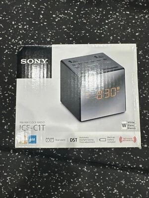 Sony Alarm Clock Radio - Black (ICF-C1T) - Image 1 of 4