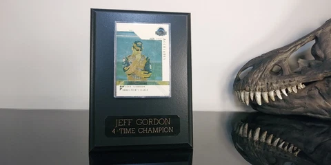 Jeff Gordon Winston Cup Champion Wall Plaque Recognition Window Auto Racing Cover