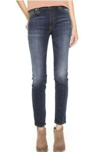 R13 High Rise Skinny Jeans in Seattle Blue Size 30 R13WM0023-63 (f