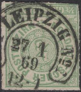 NDP Mi.-Nr 2 o Hufeisenstempel Leipzig 27 1 69  - Bild 1 von 1