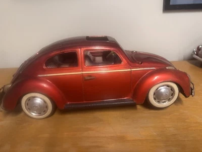 Vintage Japanese Tin VW Volkswagen Bug king size model battery operated  - Image 1 of 4
