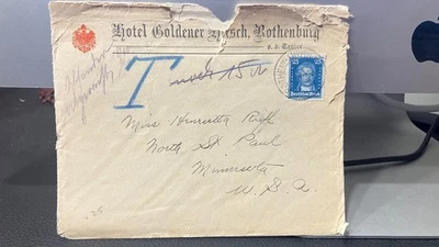 Alemania Sc. 358 en Hotel Goldener Hirsch en cubierta de Rothenburg, a Minnesota Foto 1 de 4