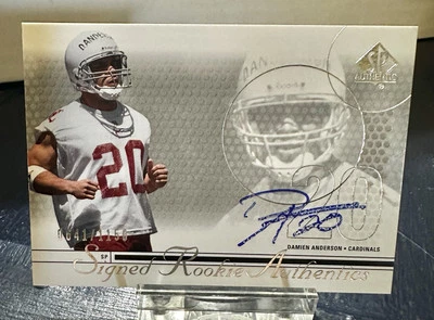 2002 SP Authentic - Signed Rookie Authentics #192 Damien Anderson /1150 (AU, RC) - Image 1 of 2