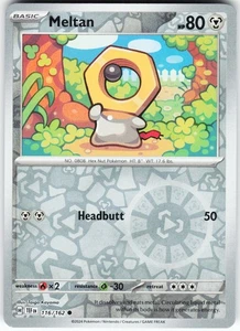 Meltan - 116/162 Pokemon SV05: Temporal Forces Reverse Holo Common NM - Picture 1 of 2