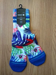 Stance Kid Crew Socks L 3-5.5 Large YL Youth Tropical Casual Wade Collection NEW - Picture 1 of 4