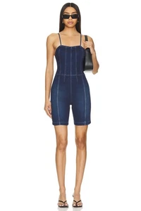 New S Free People REVOLVE Top Notch Denim One Piece Romper In Skyline $128 - Picture 1 of 8