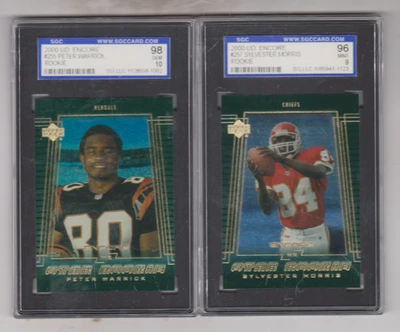 Lot of 2 - 2000 - Upper Deck Encore - ROOKIES - Peter Warrick & Sylvester Morris - Image 1 of 4