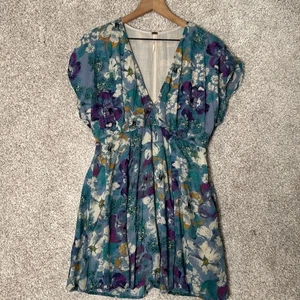 Free People Minikleid in blau geblümt Größe S - Bild 1 von 10