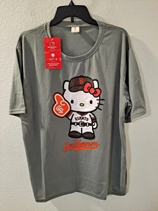 Camiseta gris unisex evento especial XL NUEVA CON ETIQUETAS de los Gigantes de San Francisco Hello Kitty MLB - Imagen 1 de 8